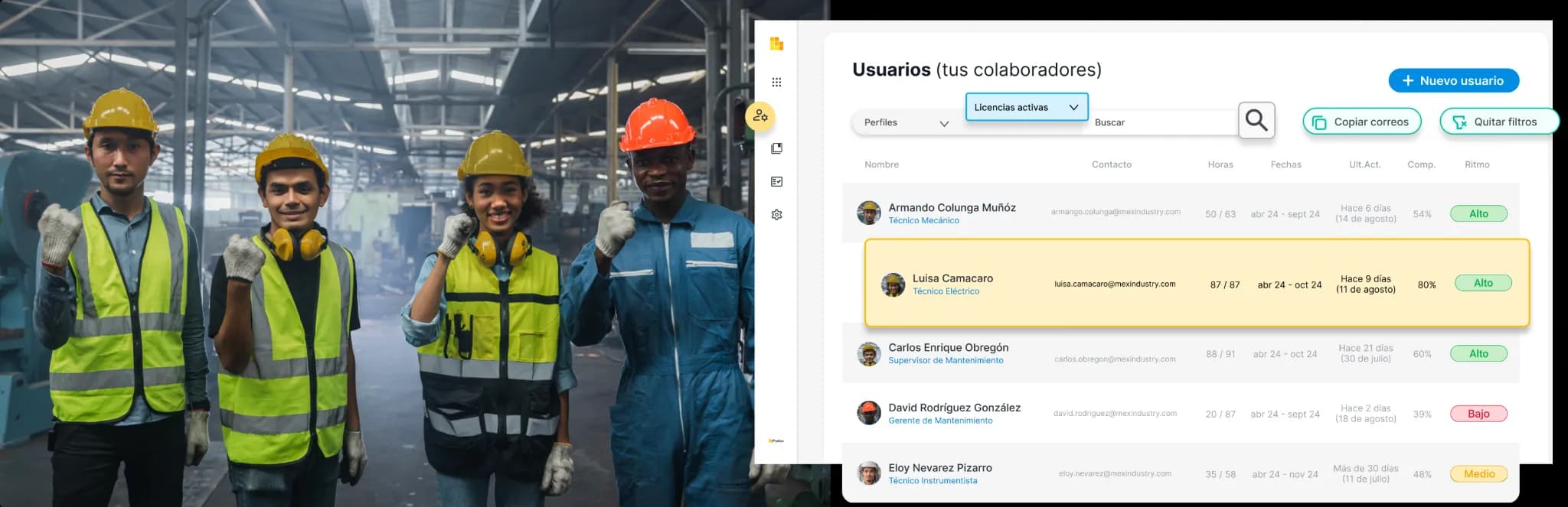 Administración de capacitaciones